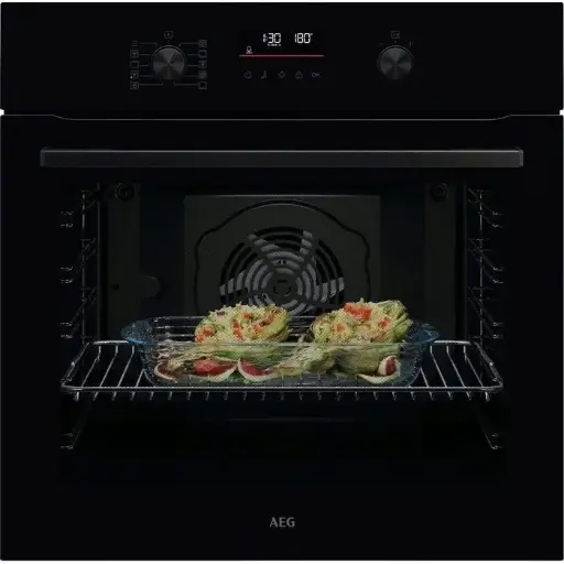 [NBU5A40SK-ALC25] AEG Oven 60 cm zwart met knoppen